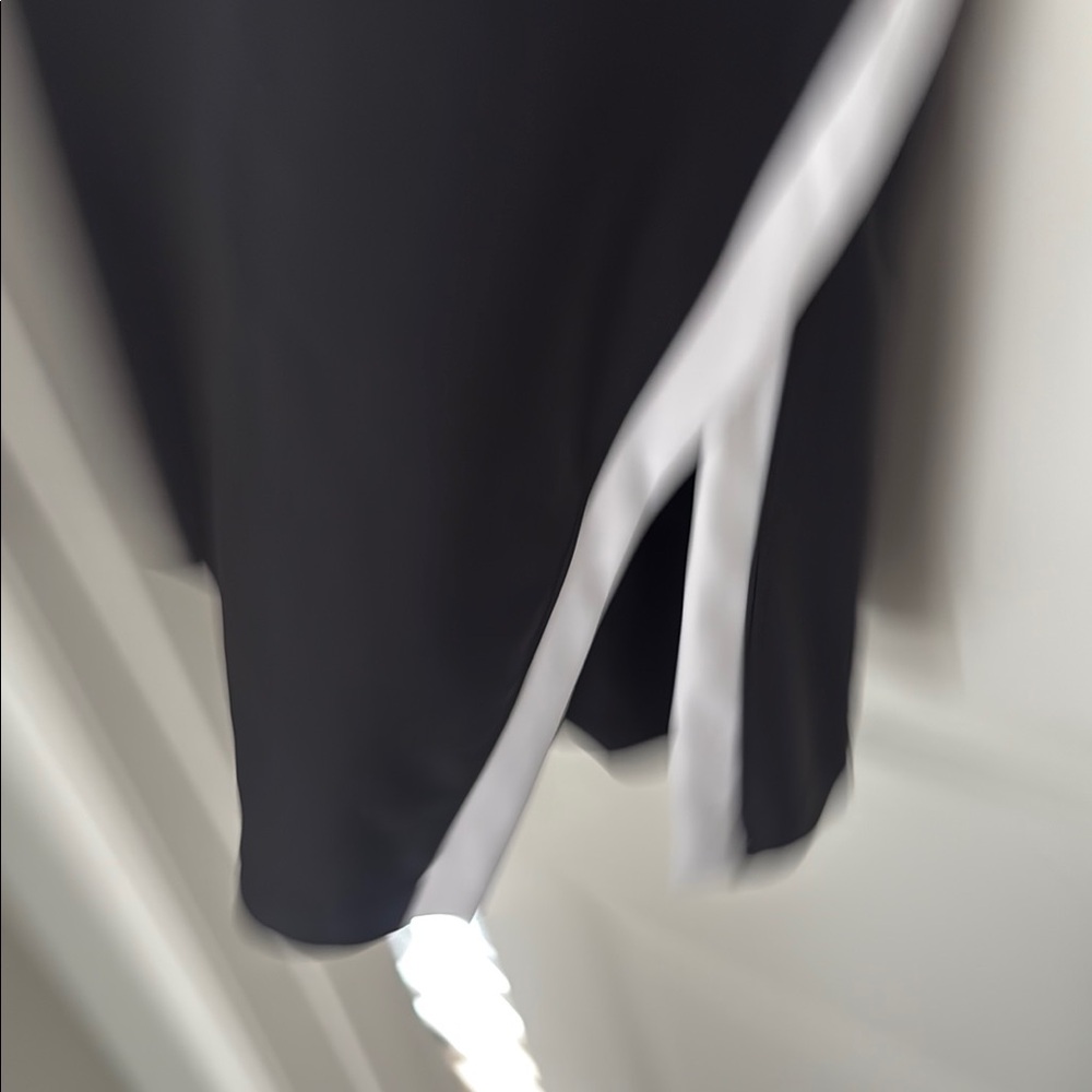Black and White Mini Athletic Dress - Picture 3 of 4